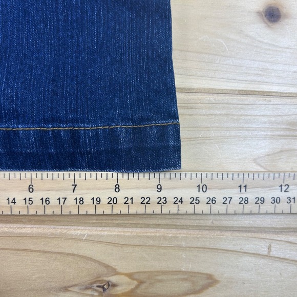 Maurice Sasson Jeans Womens 10 Boot Cut Mid Rise Dark Wash Denim Blue Jeans - Picture 8 of 9